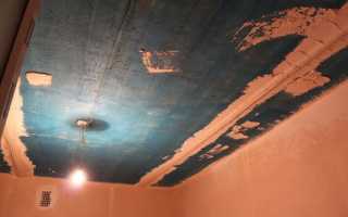 Штукатурка потолок цементная толстый слой
